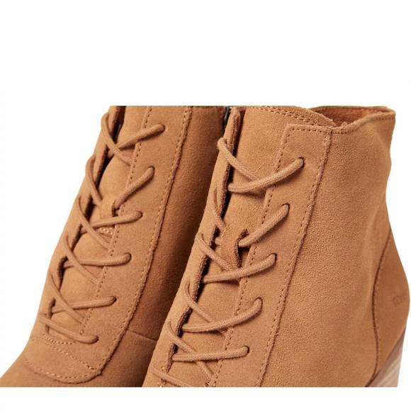 NEW TOMS women's evelyn lace up bootie in tan - Picture 6 of 6